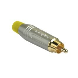 RCA Cable Plug Satin Finish Yellow ACPR-SYL rca-cable-plug-satin-finish- yellow-acpr-syl-coacprsyl