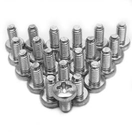 12mm Long Zinc Pozidriv Pan Head Screw with M6 Thread | Penn Elcom