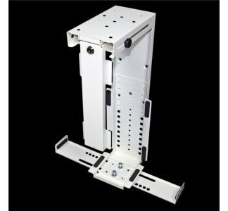 Starre vergrendelbare computerhouder wit