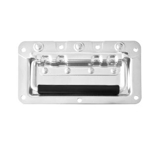Slim Lid Chrome Recessed Handle with Rivet Protection