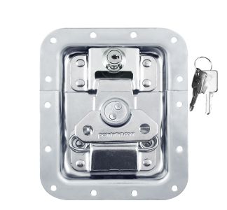 Large Recessed MOL Latch with Key Lock in Deep Short Dish