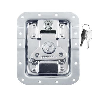 Large Recessed MOL Latch with Key Lock in Deep Short Dish with 22mm Offset