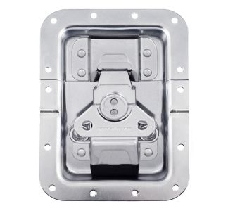 Large Recessed MOL3 Latch in Shallow Dish with 27mm Offset on Bottom Half