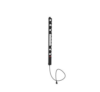 Slim Vertical Rack Mount PDU with 12 x US White Output Sockets