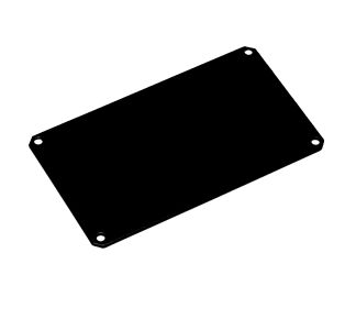 Endplate for R1197 2U All-Purpose Heat Sink Box