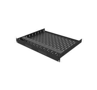 1U Vented Rack Shelf & Magnetic Faceplate For 2 x ROKU 4 ULTRA