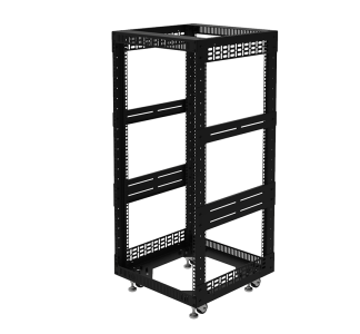 22U Open Tower System with Square Hole Rails – 510mm Deep