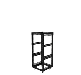 24U Open Tower System with Square Hole Rails – 510mm Deep