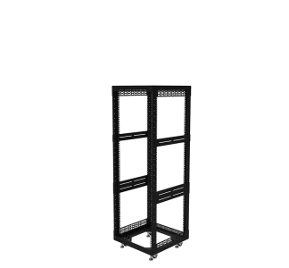 30U Open Tower System with Square Hole Rails – 510mm Deep