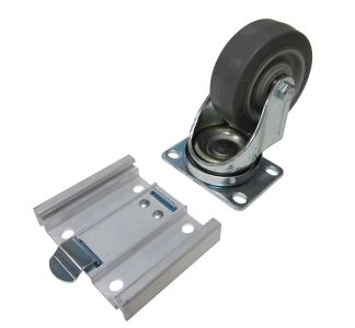 Plate for Castors with #2 Top Plates: 63.5mm x 92.1mm x 3.1mm