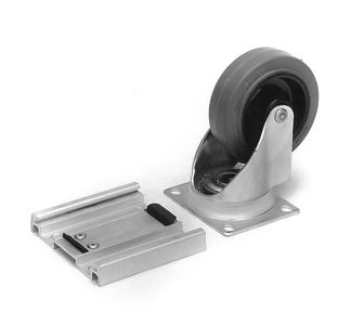Castor Plate for Heavy Duty Castors with 78.5mm x 106.5mm x 4mm Top Plates