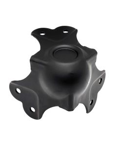 Large Black Female Stackable Heavy Duty Ball Corner with 30mm Offset and 2.5mm Radius