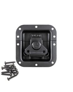 Medium Black Recessed Latch in Deep Dish (Screws Included)