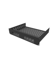 2U Vented Rack Shelf & Magnetic Faceplate For 2 x DIRECTV C61K