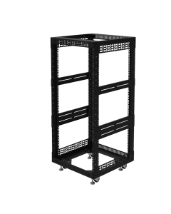 21U Open Tower System with Square Hole Rails – 20" Deep