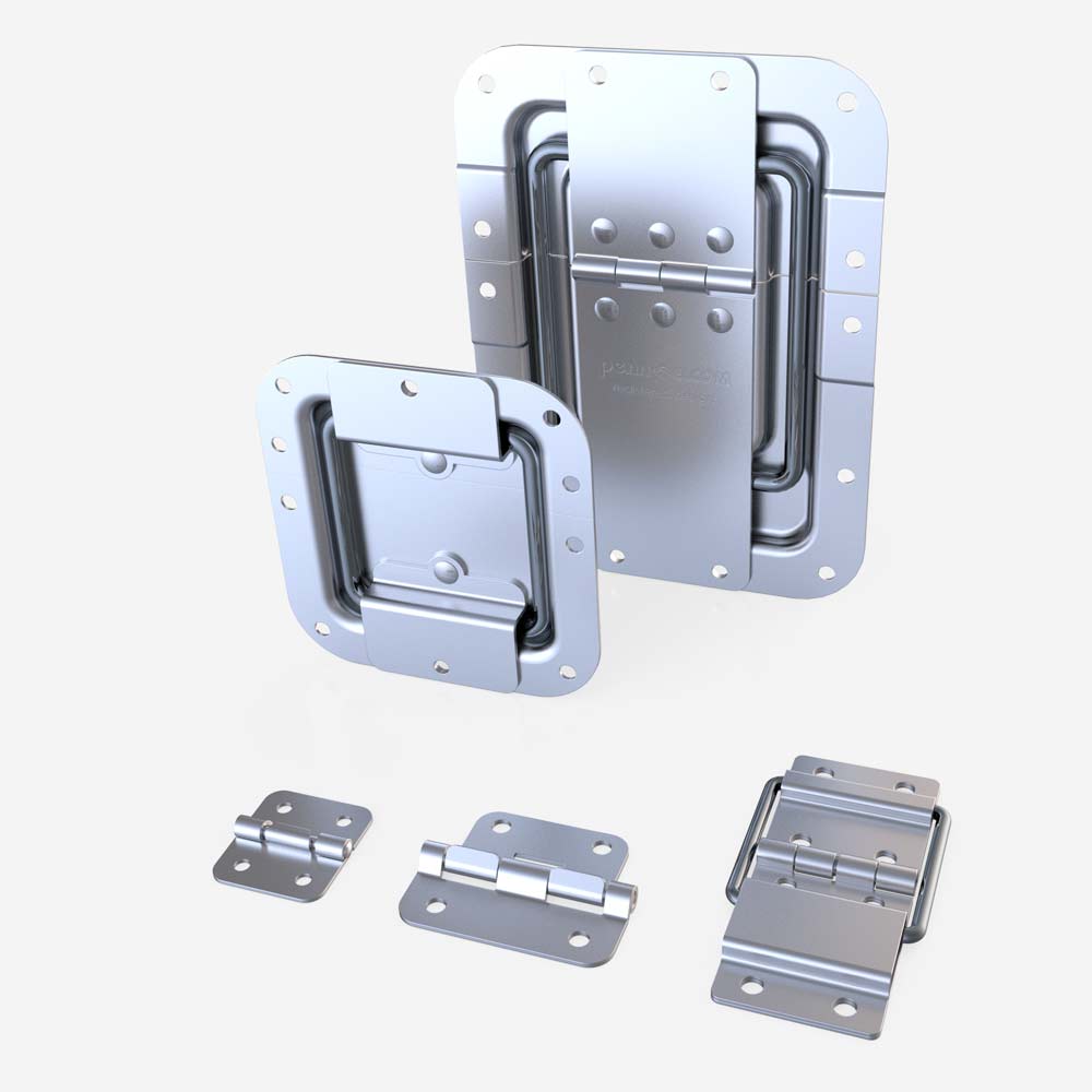 No matter the size of your flight case, we have the hinge and lid-stays you need
