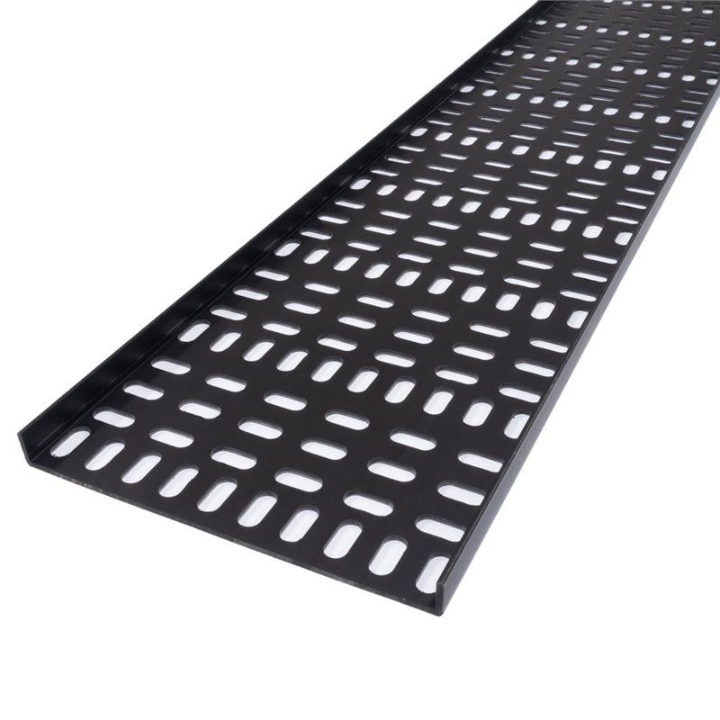 PCT180 2000mm x 180mm Black Plastic Cable Tray